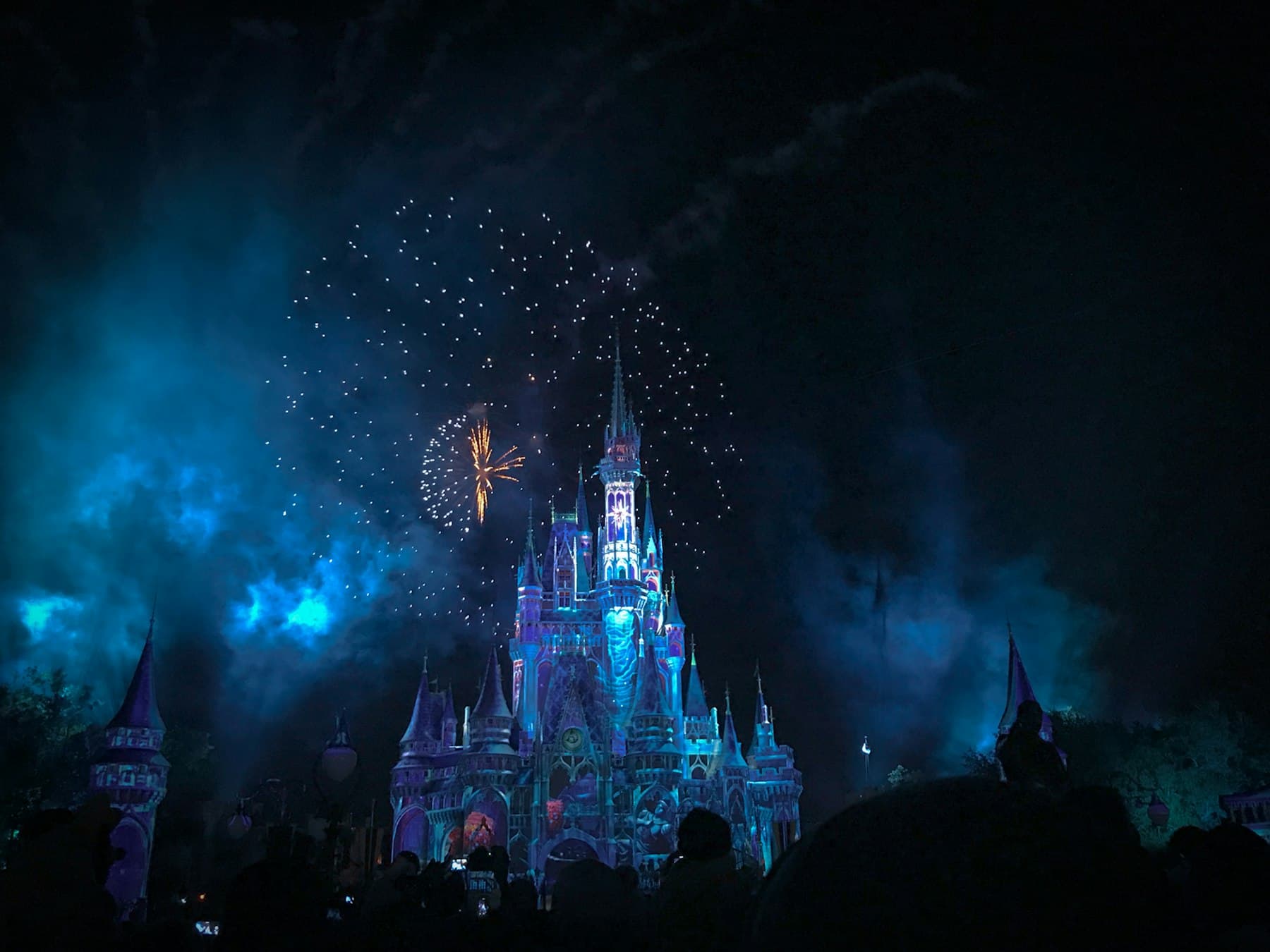 Fireworks over the castle at Magic Kingdom